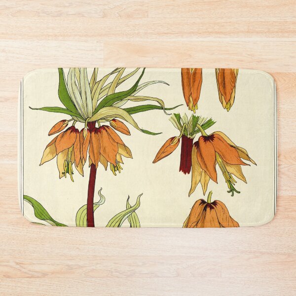 Item preview, French botanical flower plate - Maurice Verneuil - Couronne Imperiale designed and sold by Gardenlibrary.