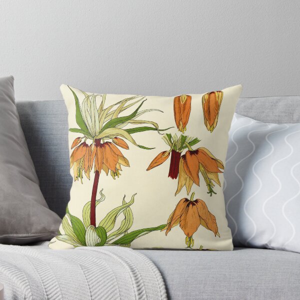 Item preview, French botanical flower plate - Maurice Verneuil - Couronne Imperiale designed and sold by Gardenlibrary.