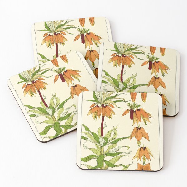 Item preview, French botanical flower plate - Maurice Verneuil - Couronne Imperiale designed and sold by Gardenlibrary.