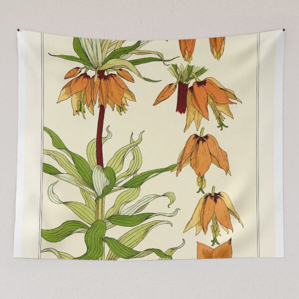 Item preview, French botanical flower plate - Maurice Verneuil - Couronne Imperiale designed and sold by Gardenlibrary.