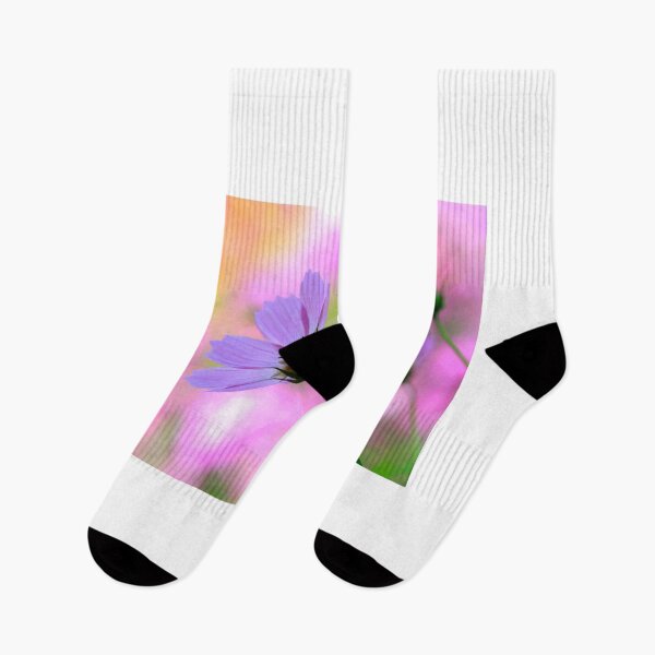 Item preview, Cosmos flowers on pink background designed and sold by olena2552.