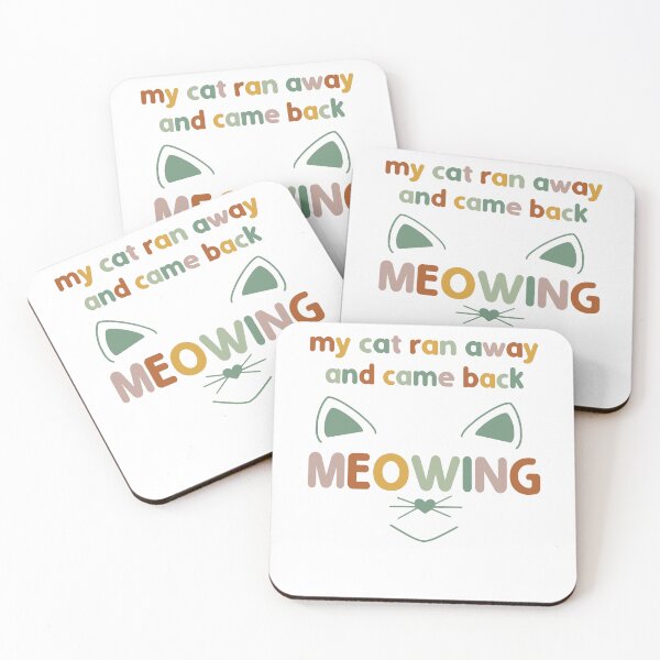 Item preview, Funny Retro Cat Miaw Design Kitten Meow kittens Pet Humor designed and sold by Hottshirtdesign.