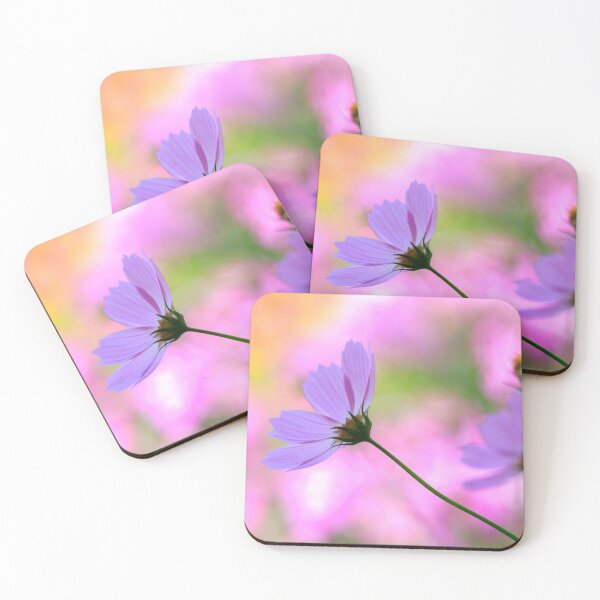 Item preview, Cosmos flowers on pink background designed and sold by olena2552.