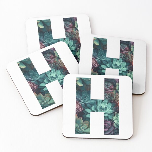 Item preview, Elegant Succulent Pattern Letter H designed and sold by AdiRemba.