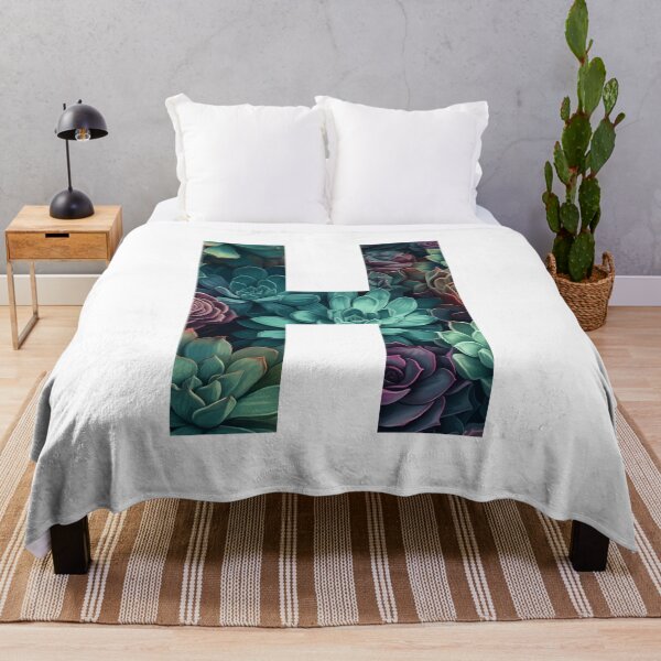 Item preview, Elegant Succulent Pattern Letter H designed and sold by AdiRemba.