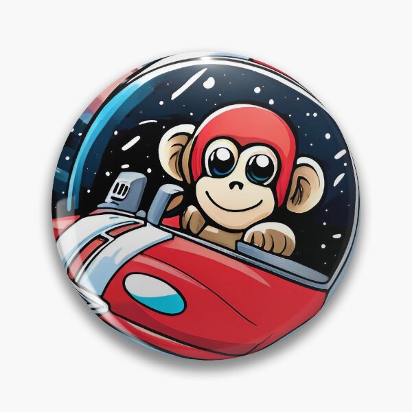 Item preview, Cute monkey driving a car in space. Vector illustration for children. designed and sold by LooperSDart.