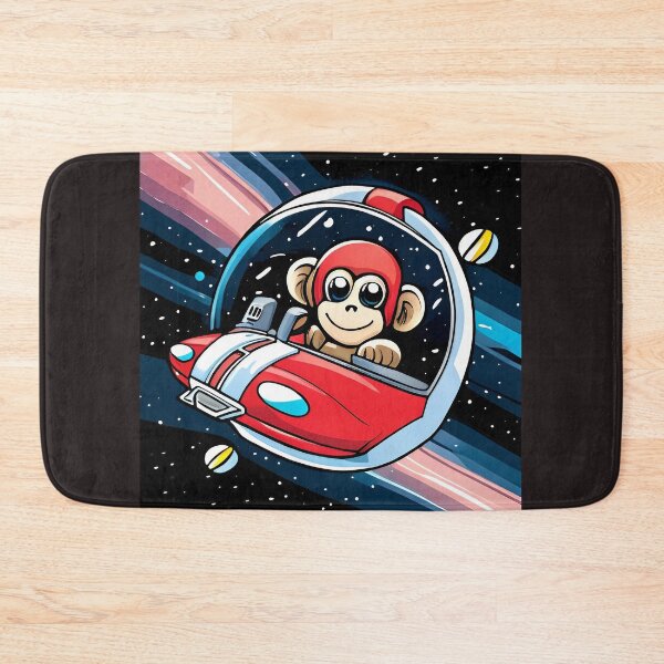 Item preview, Cute monkey driving a car in space. Vector illustration for children. designed and sold by LooperSDart.