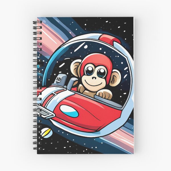 Item preview, Cute monkey driving a car in space. Vector illustration for children. designed and sold by LooperSDart.