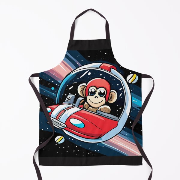 Item preview, Cute monkey driving a car in space. Vector illustration for children. designed and sold by LooperSDart.