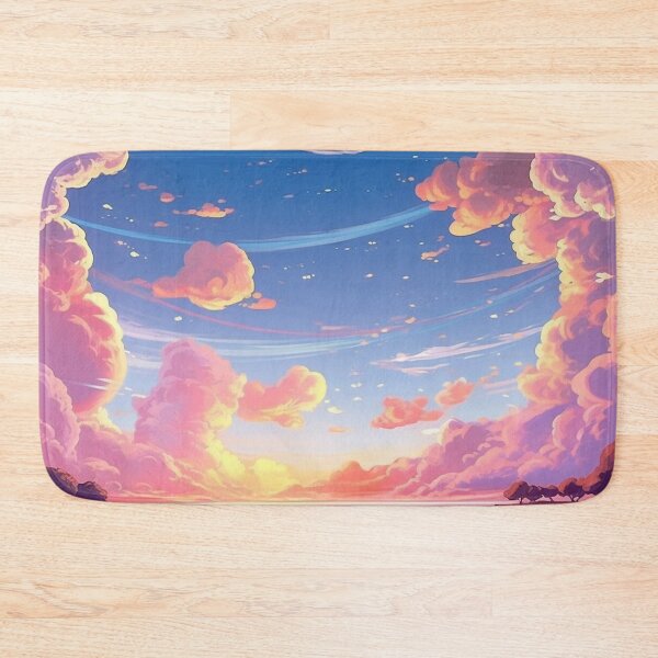 Artikelvorschau, Eine Cartoon-Skyline voller sonnenbeschienener Wolken #2 entworfen und verkauft von Galviato.
