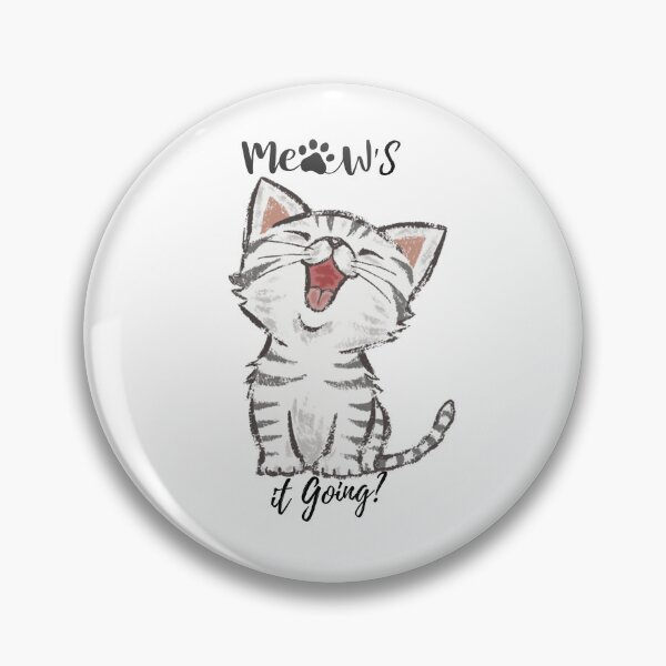 Item preview, "Meow's It Going?" Funny Cat T-Shirt designed and sold by kouriashop.