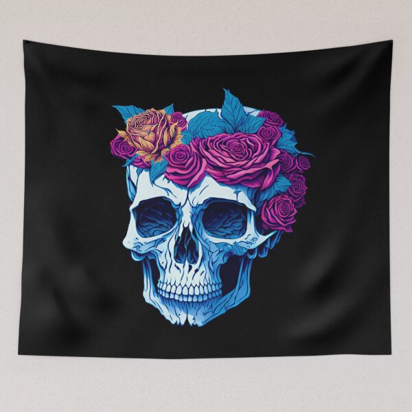 Item preview, Roses Skull designed and sold by Seljomoon.