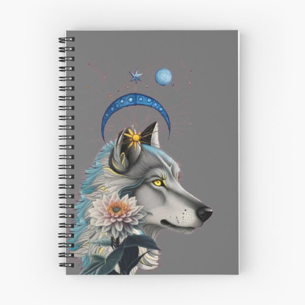 Item preview, Galaxy wolf with flower designed and sold by MArtex.