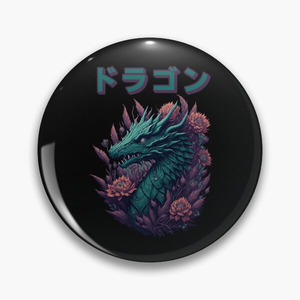 Item preview, Dragon With Flowers designed and sold by RockBeeDesigns.