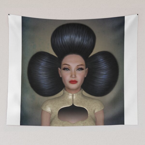 Item preview, Queen of clubs portrait designed and sold by Britta Glodde.