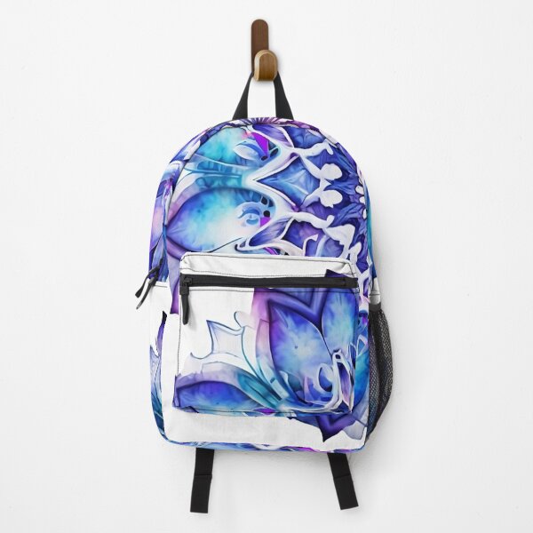 Item preview, Coloured floral mandala blue, light blue , violet with gradient, water colours designed and sold by VeronicArt85.
