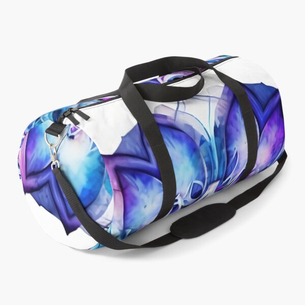 Item preview, Coloured floral mandala blue, light blue , violet with gradient, water colours designed and sold by VeronicArt85.