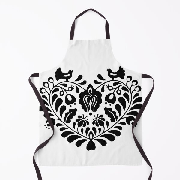 Item preview, Kalocsai folk art flowers in heart pattern designed and sold by Kormix.