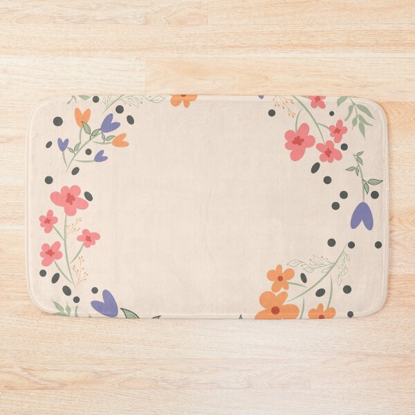 Item preview, spring floral background, floral frame with flowers, mother's day greeting card floral background with decorative cute flowers and leaves designed and sold by SabinArt.