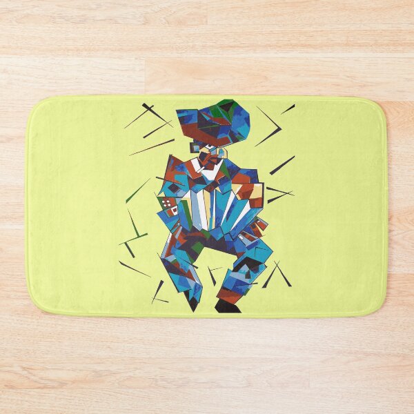 Item preview, Geometric Art Portrait of Accordion Player Street Artist Isolated designed and sold by taiche.