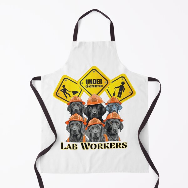 Item preview, Lab Workers, Black Lab Dogs as Construction Workers, Working Dogs designed and sold by BrinaandPops.