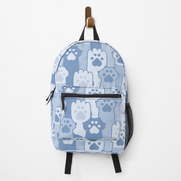 Vista previa del artículo con la obra «Patas de gato azul - Patrón», diseñado y vendido por SidekickEllie.