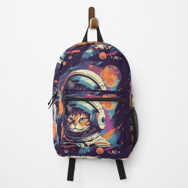 Item preview, Fez the Cat Astronaut Enjoying Space and Cosmos designed and sold by jooordaaan.