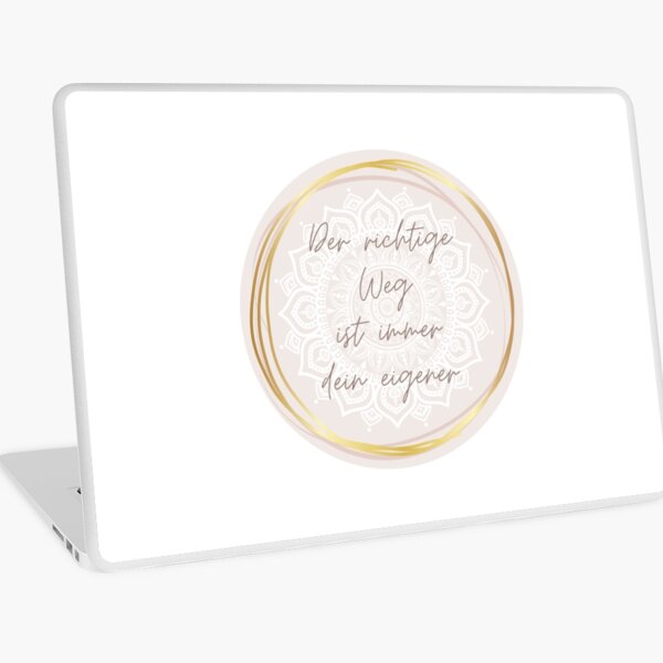 The right way is always your own. With mandala. Laptop Skin