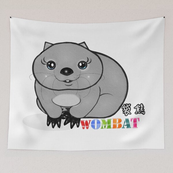 Item preview, Australian animal - Cute Wombat  designed and sold by Shirley cute art .