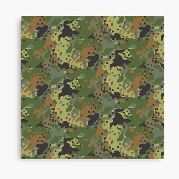 world war 2 german camouflage. Splittermuster. Canvas Print for
