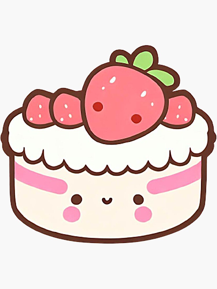 50/100 PCS Cute Strawberry Stickers Gift For Kawaii Girl DIY Stationery  Water Cup Luggage Cartoon