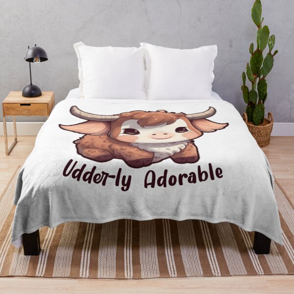 Item preview, Cute Highland Cow Art Print or Sticker Design - Adorable and Whimsical Animal Illustration with Playful Text designed and sold by Feyshades.