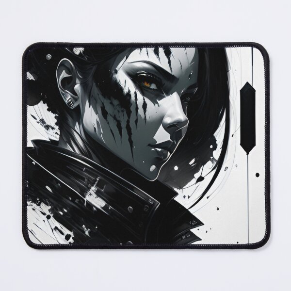 Item preview, Cyberpunk girl tattoo ink drawing #001 designed and sold by E1Dorado.