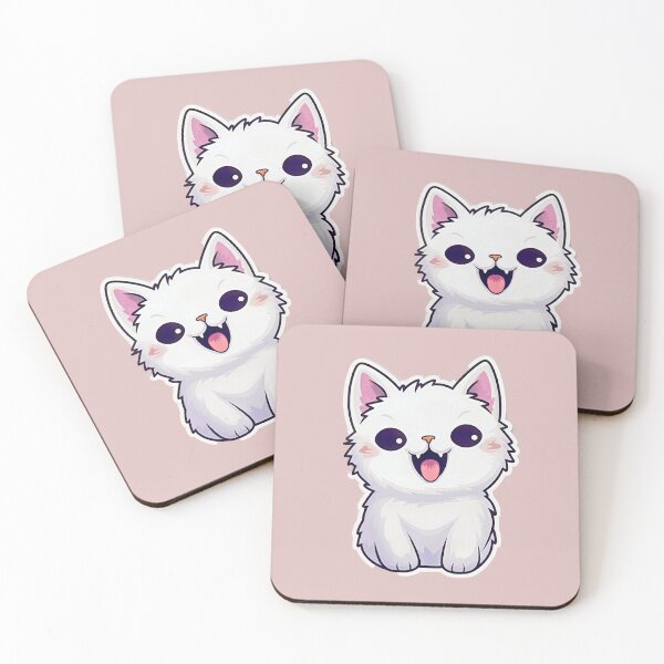 Item preview, cute white kitten designed and sold by gianni3g.