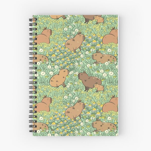 Item preview, Capybaras Meadow in Green and Yellow designed and sold by Miri-Noristudio.