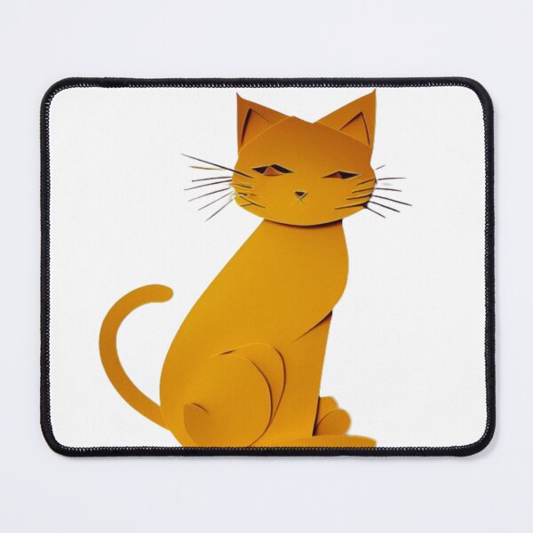 Item preview, Orange Cat Quilled Art (PRINT not real 3D) designed and sold by HanaiPrint.