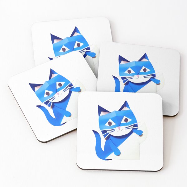 Item preview, Blue Cat Quilled Art designed and sold by HanaiPrint.