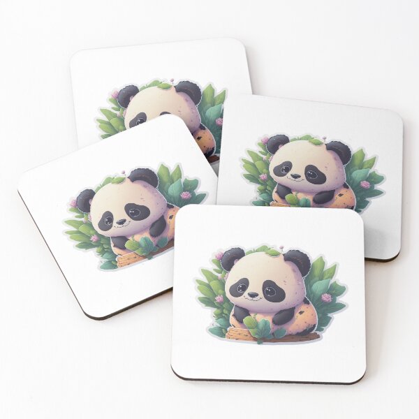 Item preview, Very Cute Chibi Digital Art Slothful Panda designed and sold by ChibiArtline.