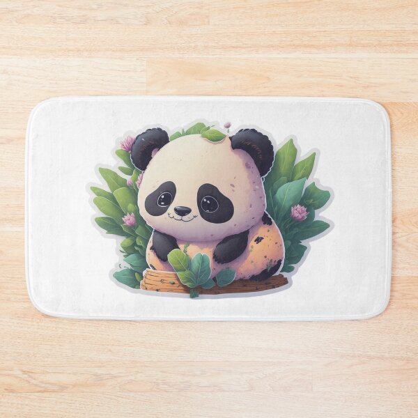 Item preview, Very Cute Chibi Digital Art Slothful Panda designed and sold by ChibiArtline.