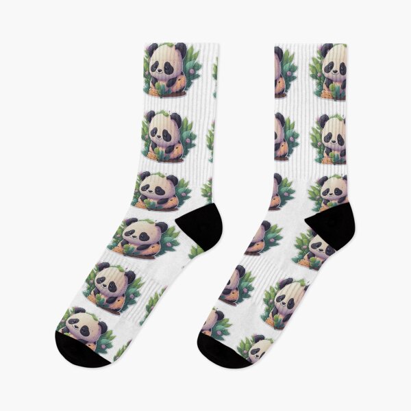 Item preview, Very Cute Chibi Digital Art Slothful Panda designed and sold by ChibiArtline.