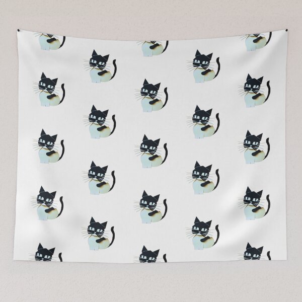 Item preview, Black and White Cat Quilled Art designed and sold by HanaiPrint.