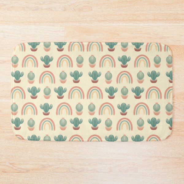 Item preview, Retro style cacti and rainbow print designed and sold by MSNeal.