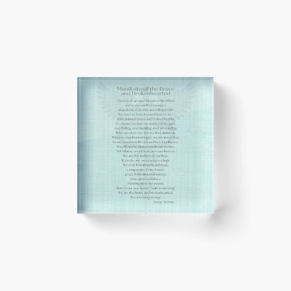 Item preview, Manifesto of the Brave and Brokenhearted by Brene Brown gifts. designed and sold by LISA VANFLEET.