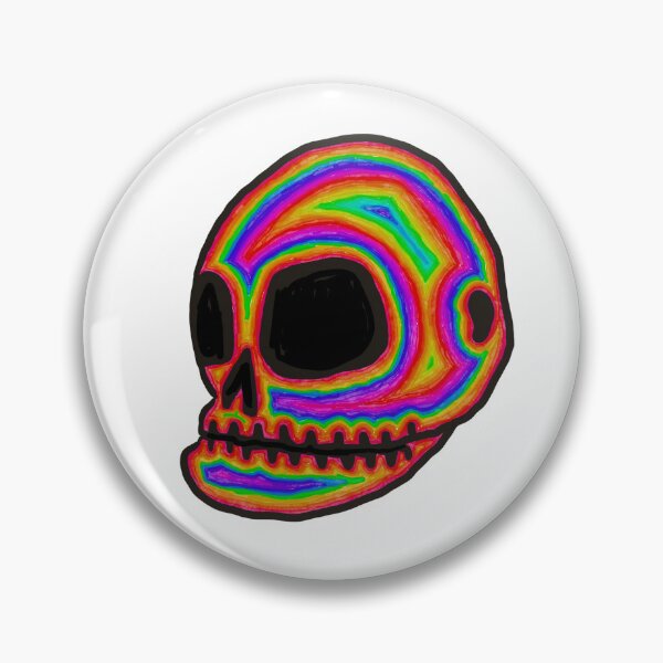 Item preview, Rainbow skull designed and sold by GanethLey.art.