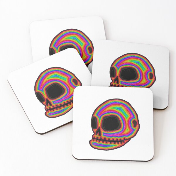 Item preview, Rainbow skull designed and sold by GanethLey.art.