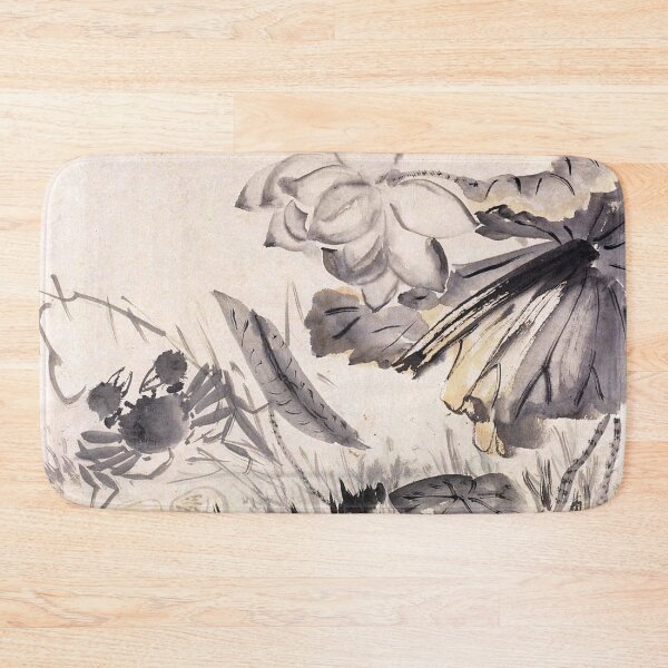 Item preview, Korean Painting Minhwa Lotus and Crab designed and sold by tangerinemars.