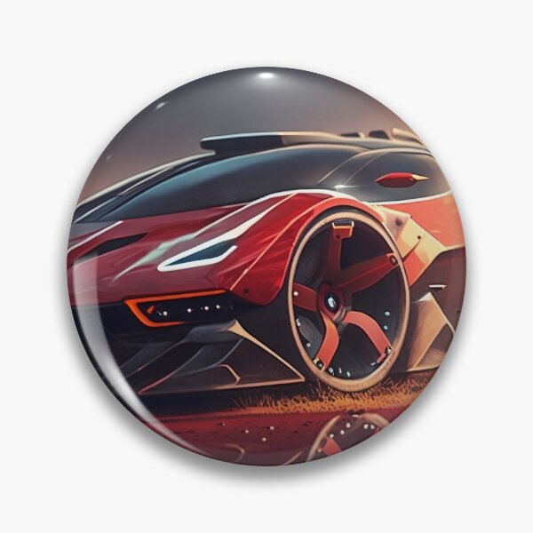 Item preview, Detailed Red Supercar With A Bright Sunshine  designed and sold by ByDigitalDream.