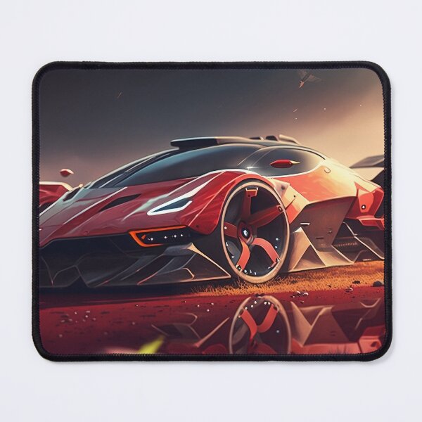 Item preview, Detailed Red Supercar With A Bright Sunshine designed and sold by ByDigitalDream.
