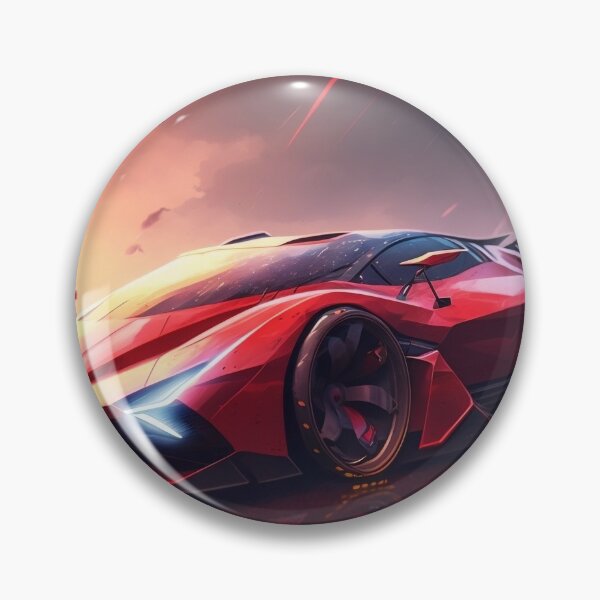 Item preview, Epic Red Supercar With A Bright Sunshine  designed and sold by ByDigitalDream.
