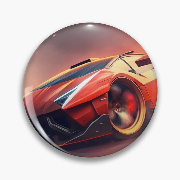 Item preview, Amazing Red Supercar With A Bright Sunshine  designed and sold by ByDigitalDream.